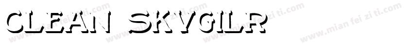 clean skvgilr字体转换